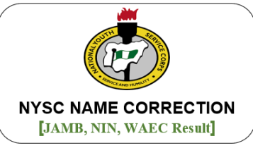 NYSC Name Correction